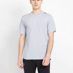 adidas Grey Slim Fit Round Neck Sports T-Shirt-image-58