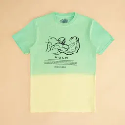 Pantaloons Junior Mint Green & Yellow Printed T-Shirt-picture-5