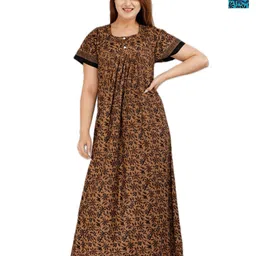 MAYA PRINT Printed Maxi Nightdress-picture-27