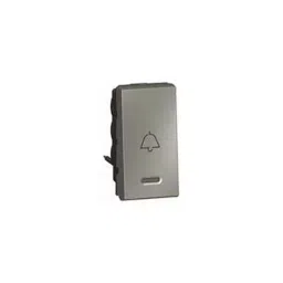Legrand Arteor 6 A 1 Way SP Square Magnesium Bell Push With Indicator 5736 14 (Pack of 20)-14