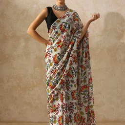 Moara Floral Printed Pure Cotton Bagru Saree-picture-32