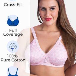 Souminie Full Coverage All Day Comfort Lightly Padded Cotton Minimizer Bra image 2
