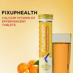 Fixuphealth Calcium 500mg Effervescent- 20 Tablet & Multivitamin Multiminerals- 20Tablet image 5