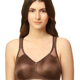 Triumph Brown Full Coverage Minimizer Bra-image-53