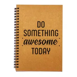 The Papier Ocean Do Something Awesome Today Printed Daily Planner A5 Desk Planner Ruled 160 Pages-36