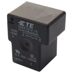 POTTER&BRUMFIELD - TE CONNECTIVITY Power Relay, Spst-No, 30A, 277VAC, Th, T9AS1D12-15-41