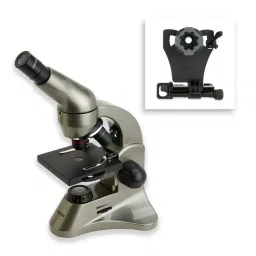 Carson Beginner 40x-400x Compound Microscope, Universal Smartphone Digiscoping Adapter image 2