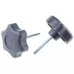 RS PRO Black Multiple Lobes Clamping Knob M6 Threaded Stud, 161177-image-37