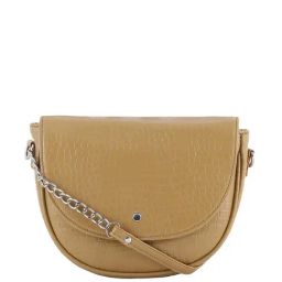 Toteteca Tan Textured Medium Sling Handbag-12