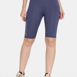Zelocity by Zivame Blue Printed Sports Shorts-image-90