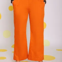 KAORI BY SHREYA AGARWAL Women Relaxed Straight Leg High-Rise Trousers-image-78