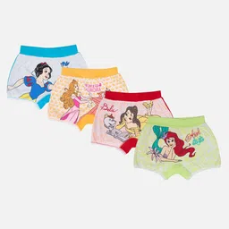 Bodycare Kids Girls Pack Of 4 Barbie Printed Cotton Sports Shorts-image-81