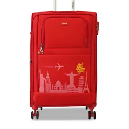 TIMUS Salsa Plus Soft Luggage Printed Large Trolley Bag-10