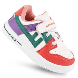 Lil Lollipop Colour Blocked & Velcro Closure  Shoes  - Red-picture-40