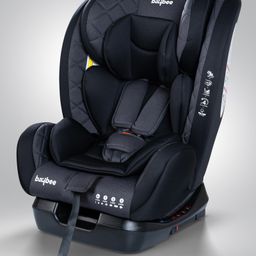 Baybee Convertible Car Seat with ISOFIX 3 Position Recline Headrest Adjustable ECE R44/04 Safety Certified Travel Baby Car Seat - Black-image-40