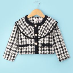 Kookie Kids Full Sleeves Front Open Jacket - Black-image-42