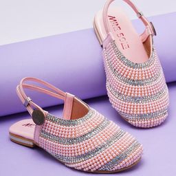 Mine Sole Pearl Embellished  Sandals - Pink-image-28