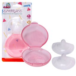 Adore Embrace Premium Super Soft Silicon Breast Shield with Storagr Case-1 Pair (Pink)-25