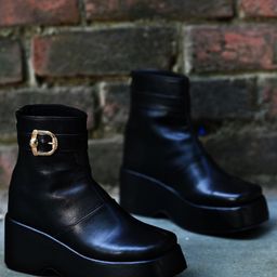 Shoetopia Solid Boots - Black-image-77