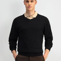 Arrow Men V-Neck Long Sleeves Pullover Sweaters-image-49