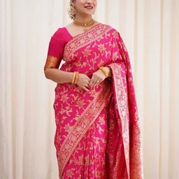 BerMondsey Woven Design Zari Banarasi Saree-52