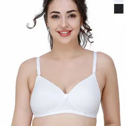 college girl College Women Pack Of 2 Full Coverage Lightly Padded T-shirt Bra-picture-31