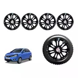 Auto Pearl InBlk52 R15 Press Type Wheel Hubcap with Retention Ring 381 mm(15 Inch) for Tata Zest (Pack of 4 Pcs)-image-75
