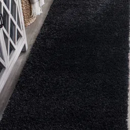 Banchmark Home Furnishings Black Solid Anti-Skid Woollen Carpet-picture-6