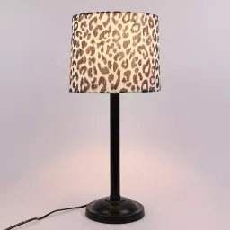 Tucasa TC-32 20 Inch Leopard Print Table Lamp with Metal Base-image-84