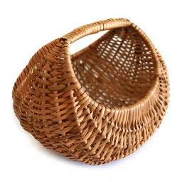 All India Handicrafts Bamboo Eco-Friendly Multiutility Wicker Farmer'S Basket-image-63