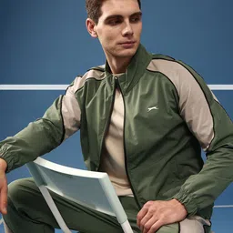 Slazenger Colourblocked Mock Collar Sports Tracksuits-picture-40