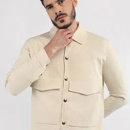 CHKOKKO Men Solid Tailored Jacket-15