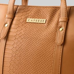 Caprese Sameera Animal Textured Structured Shoulder Bag image 4
