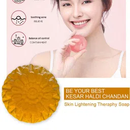 GROOVY Set Of 2 Guava Glory Kesar Bathing Bar - 100 g Each image 3