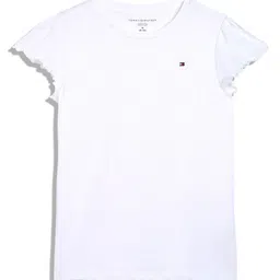 Tommy Hilfiger Girls Solid Round Neck Cotton T-shirt-picture-24