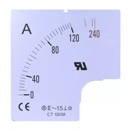 RS PRO 80 A Meter Scale For Use With 96x96 Analogue Panel Ammeter, 9010475-picture-31