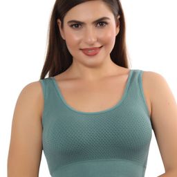 Bella Voste Full Coverage Lightly Padded Dry Fit Workout Bra with Anti Bacterial-image-76