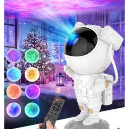 Fiddlerz Astronaut Star ProjectorGalaxy Projector with Timer and Remote Control 360°Adjustable Design Bedroom LED Night Light-12