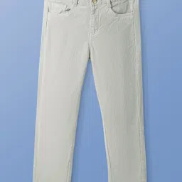 Pine Kids Velvet Woven Full Length Solid Color Pant - Beige-picture-34