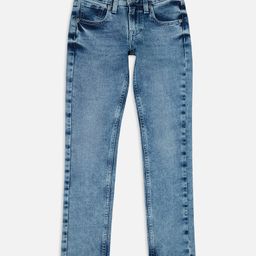 Pepe Jeans Cotton Blend Woven Full Length Solid Coloured Jeans - Blue-image-21