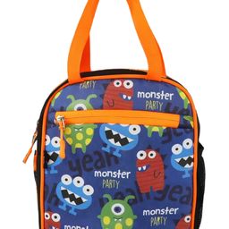 Smily Kiddos Joy Lunch Bag With Insulation Monster Theme - Blue-73