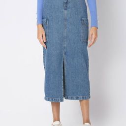 Vero Moda Pure Cotton Pencil Midi Skirt-picture-45