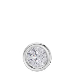 Sparkles Lab Grown Diamond 0.20 Carat Round Shape Bezel Solitaire Nose Pin 14K White Gold-image-28