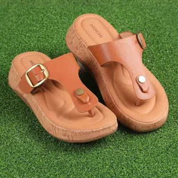 Mochi Women Solid Open Toe Wedge Sandals-19