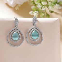 ZENEME Teardrop Shaped Drop Earrings-4