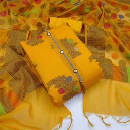 HERE&NOW Embellished Unstitched Dress Material-image-62