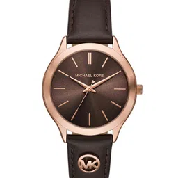 Michael Kors Women Slim Runway Leather Straps Analogue Watch MK7546I-picture-45