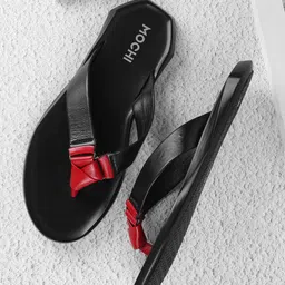 Mochi Men Leather Comfort T-Strap Flats-53