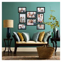 eCraftIndia Memory Wall Collage Photo Frame - Set of 8 Photo Frames for 4 Photos of 5"x 7", 4 Photos of 4"x6" image 4