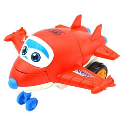 SVE Unbreakable Friction Powered Toy Set of Car Train Scooter & Robot Plane Pack of 4  Multicolor image 5